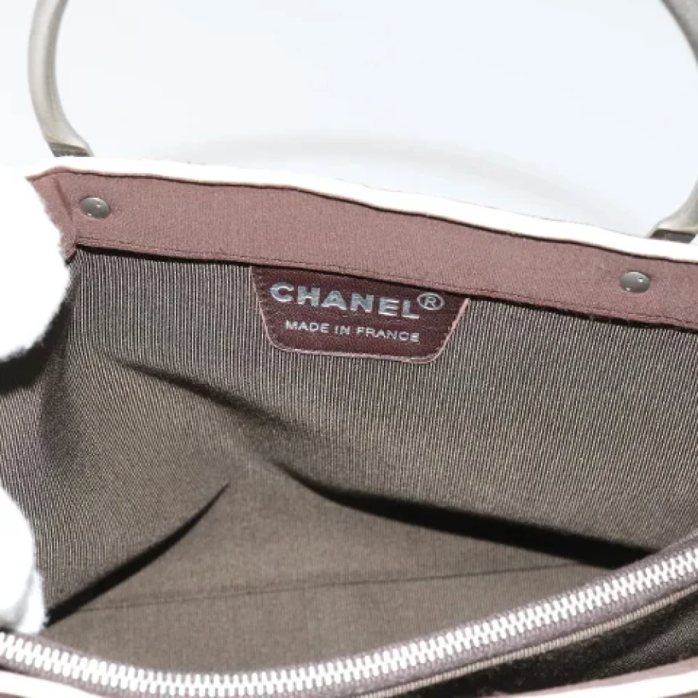 Chanel Vintage Pre-owned Fabric handbags Brown Dames