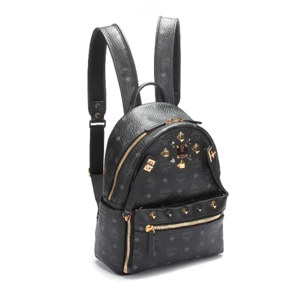 MCM Pre-owned Canvas backpacks Black Dames