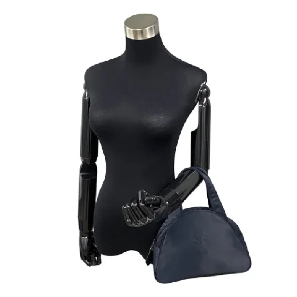 Saint Laurent Vintage Pre-owned Canvas handbags Blue Dames