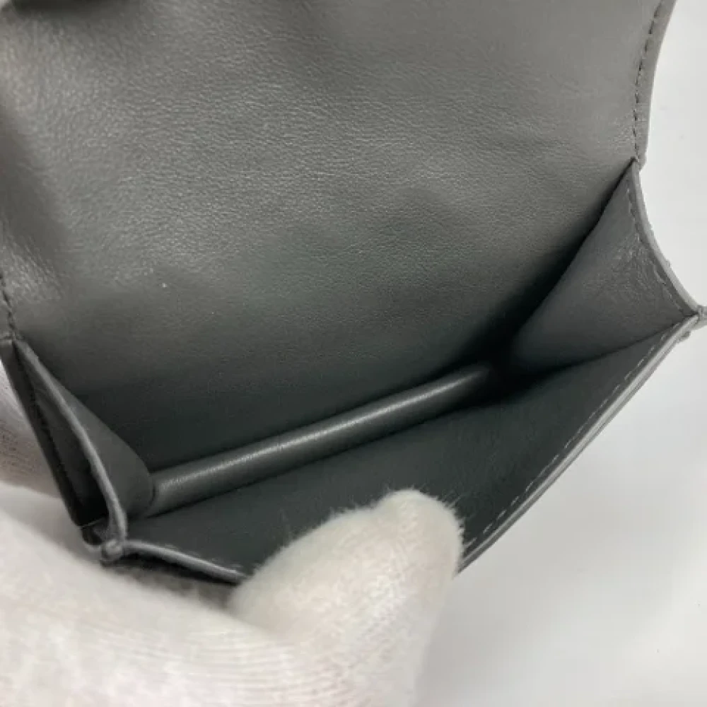 Bottega Veneta Vintage Pre-owned Leather wallets Gray Heren