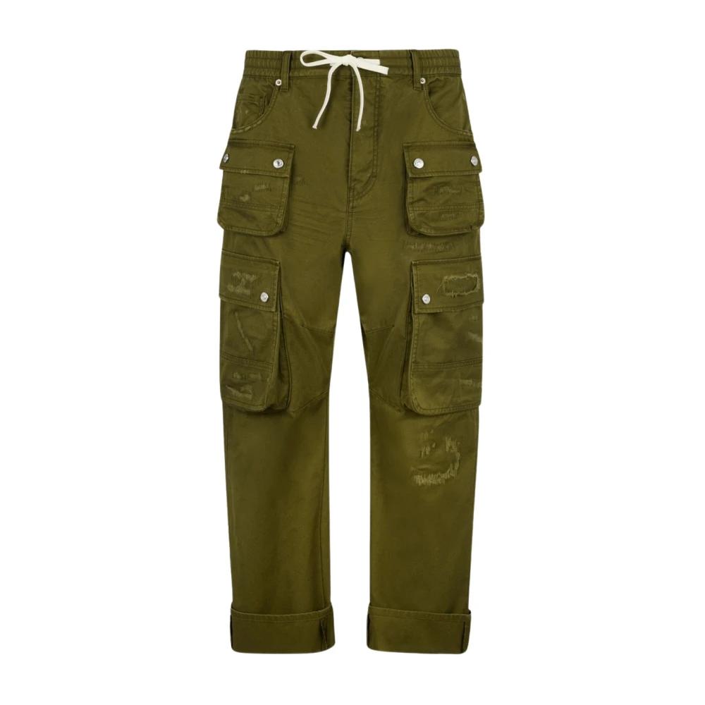 Dsquared2 Green Wide Trousers, Male, M, Wide Trousers