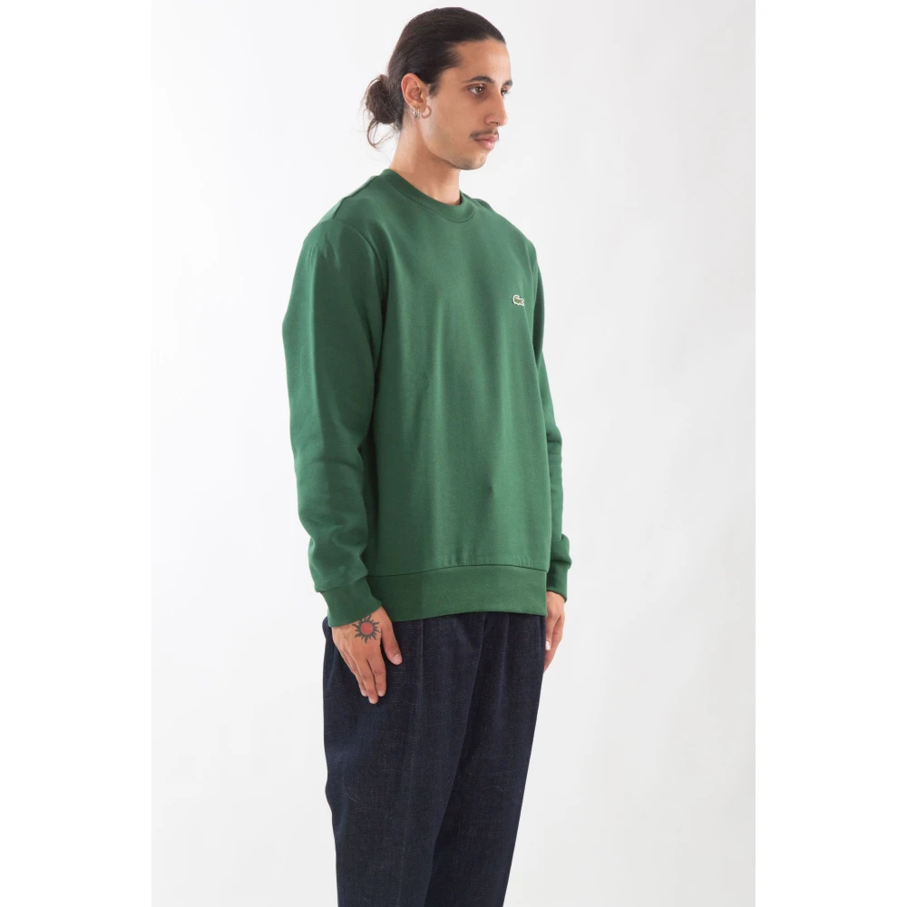 Lacoste Krokodil Fleece Sweatshirt Green Heren