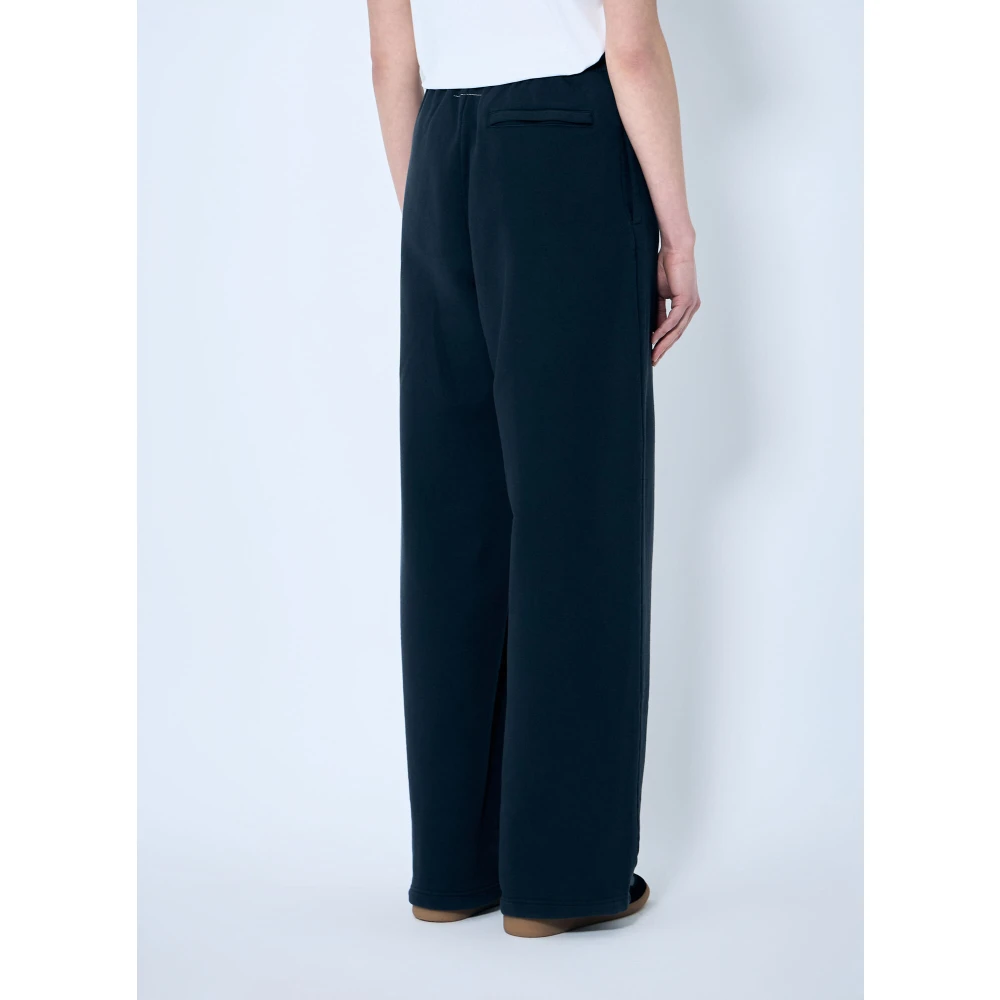 MM6 Maison Margiela Logo Patch Katoenen Track Pants Black Dames