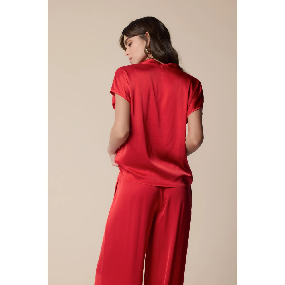 Kocca Stijlvolle Blouses voor Vrouwen Red Dames