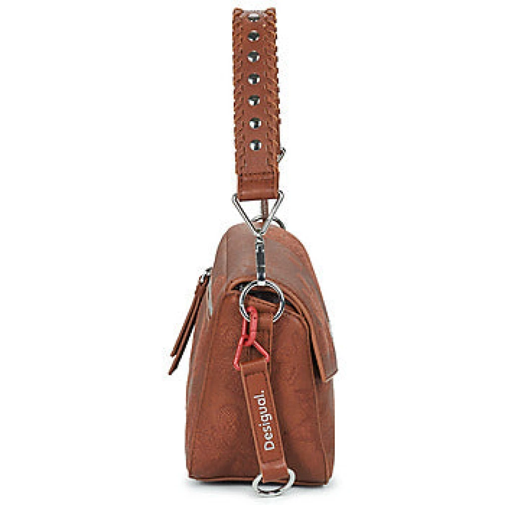 Desigual Stijlvolle Schoudertas Bruin Brown Dames