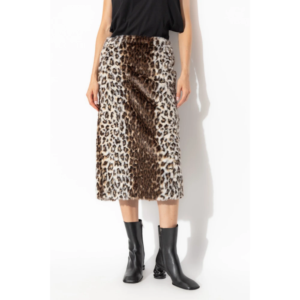 alexander mcqueen Dierenprint rok Brown Dames