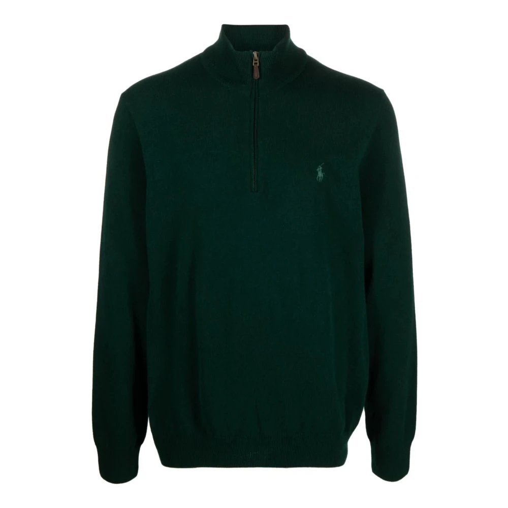 Ralph Lauren Groene wollen trui met Polo Pony Green Heren