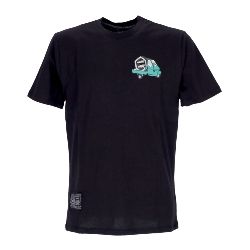 Dolly Noire Heren T-shirt Drie Wielen Zwart Black Heren