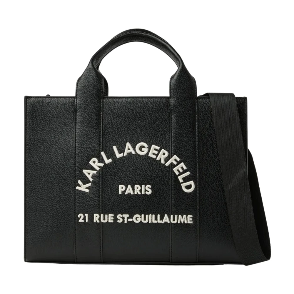 Karl Lagerfeld Black Shopping Bags, Female, One Size, Cabas Carré