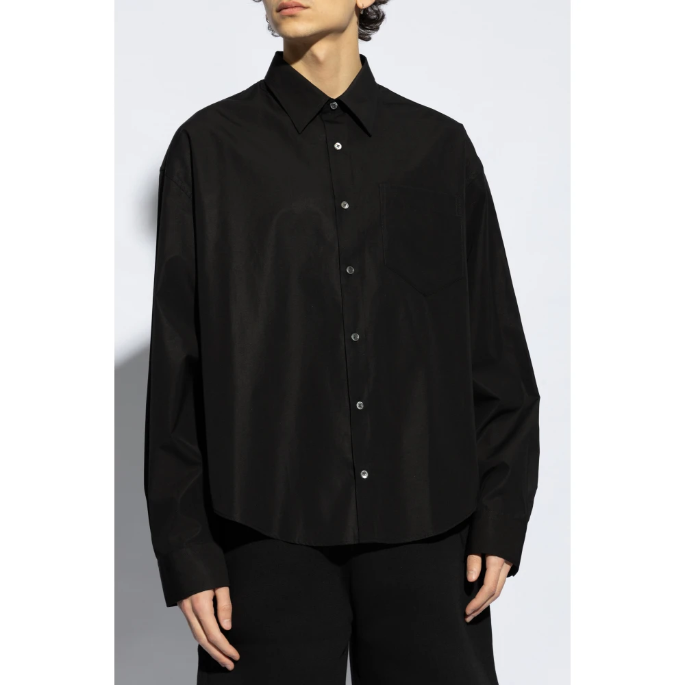 Ami Paris Overhemd met zak Black Heren