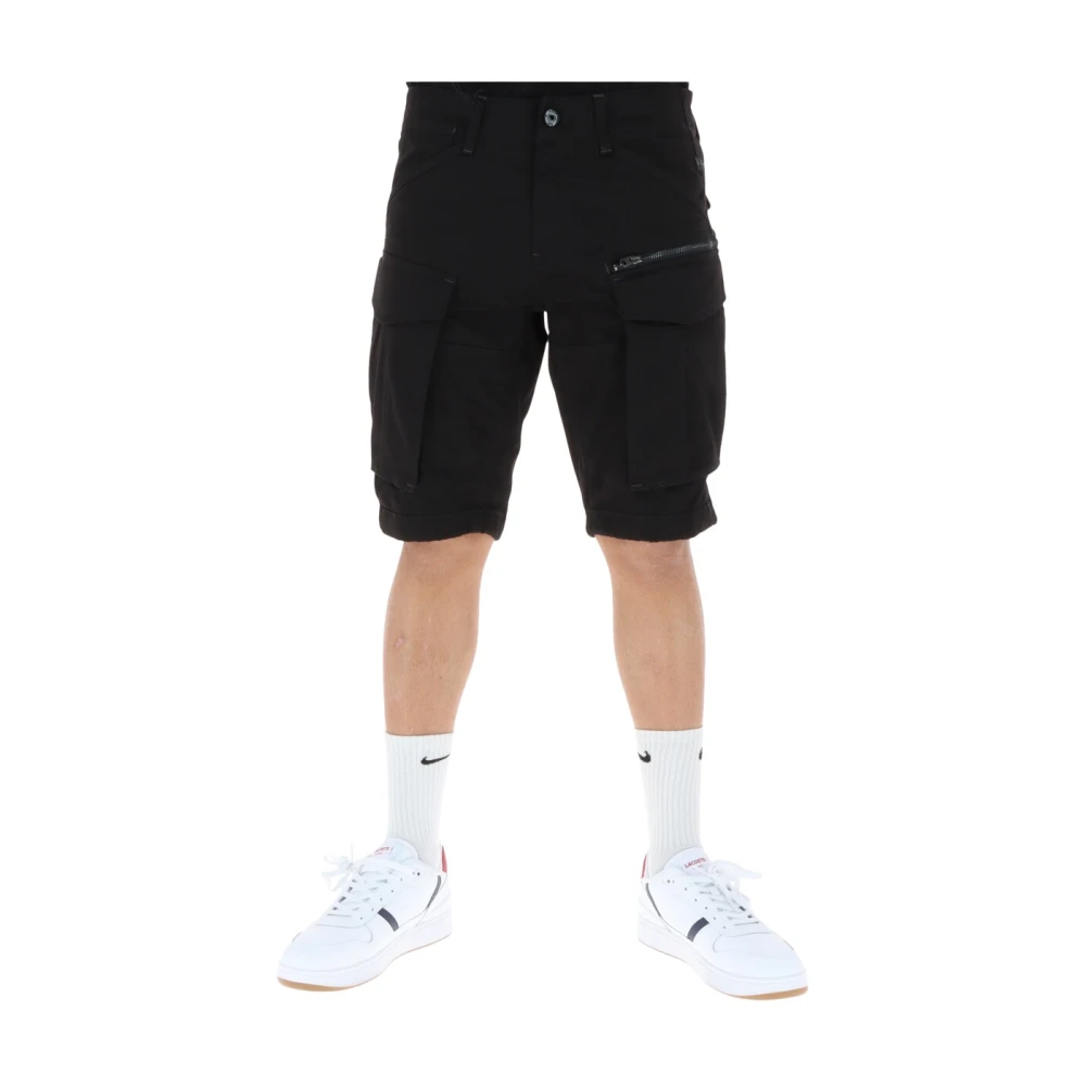 G-Star Men's Black Rovic Zip Regular Shorts - Casual Shorts - W33 - Shorts