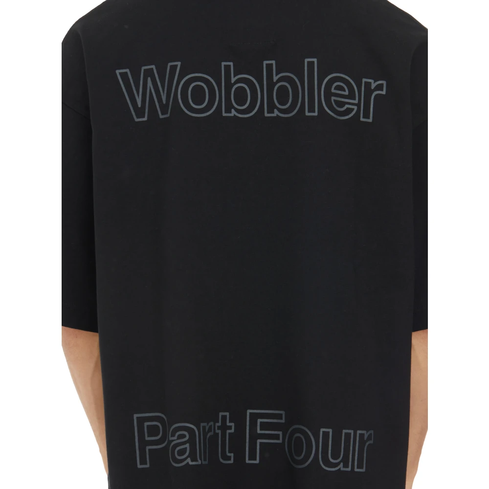 Mihara Yasuhiro Kattenprint katoenen T-shirt Black Heren