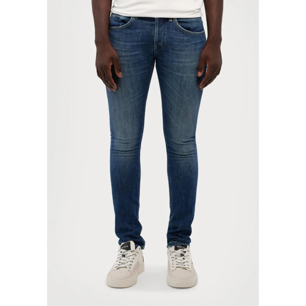 Dondup Slim Fit Blauwe Denim Jeans Blue Heren