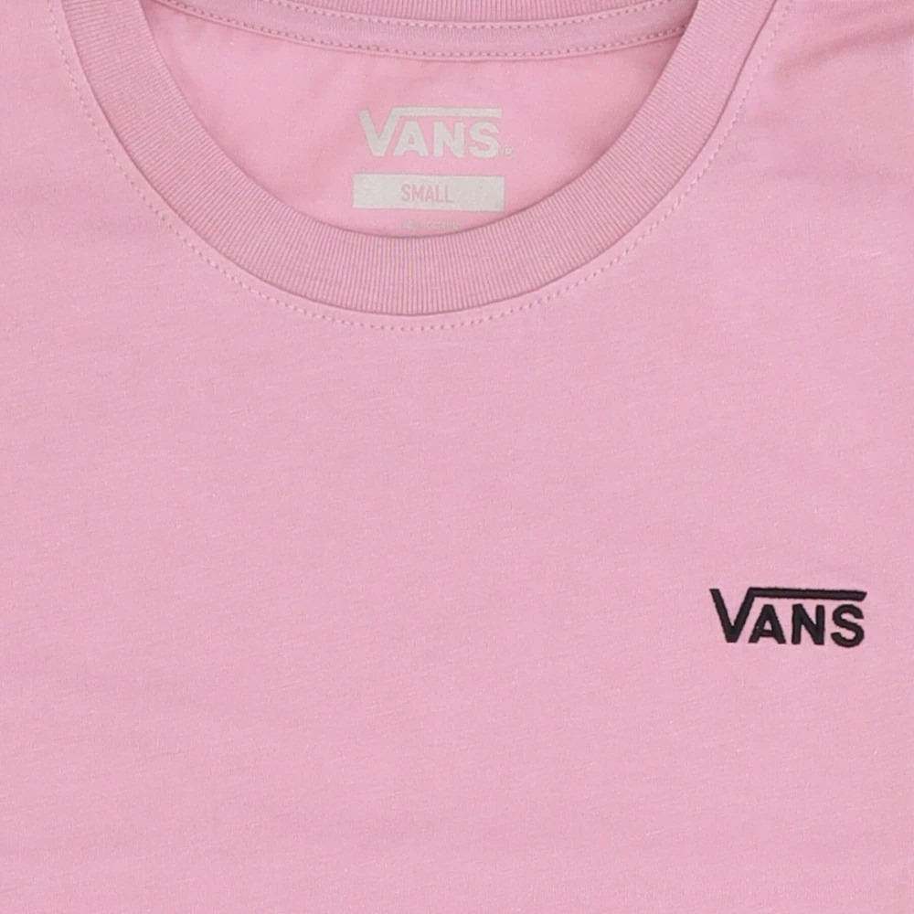 Vans Korte Mouw Crop T-shirt Lila Pink Dames