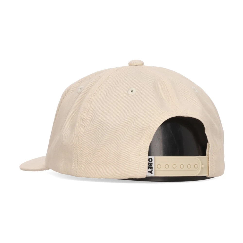Obey Gebogen Klep Snapback Pet Beige Heren