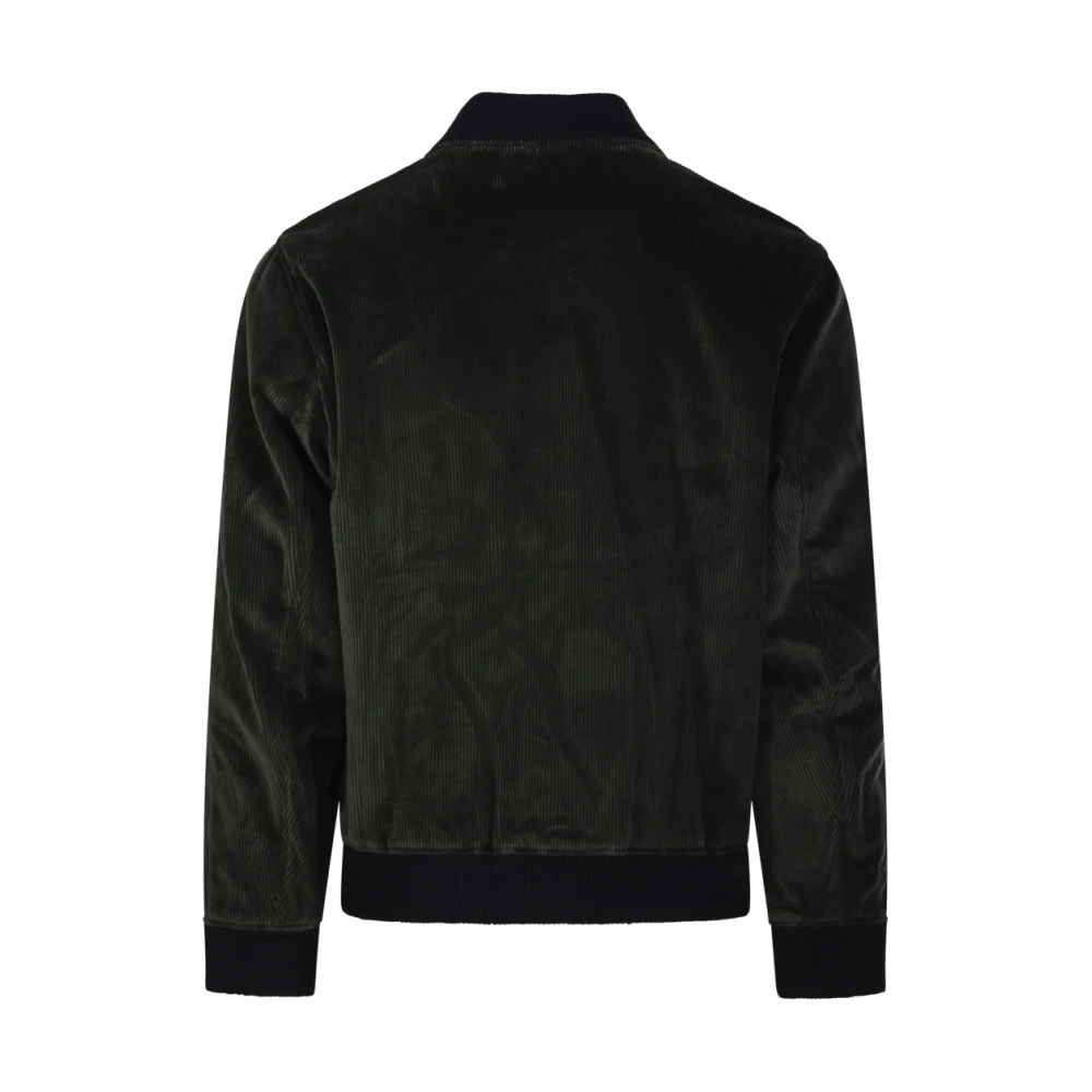Maison Kitsuné Groene Teddy Blouson Jas Green Heren