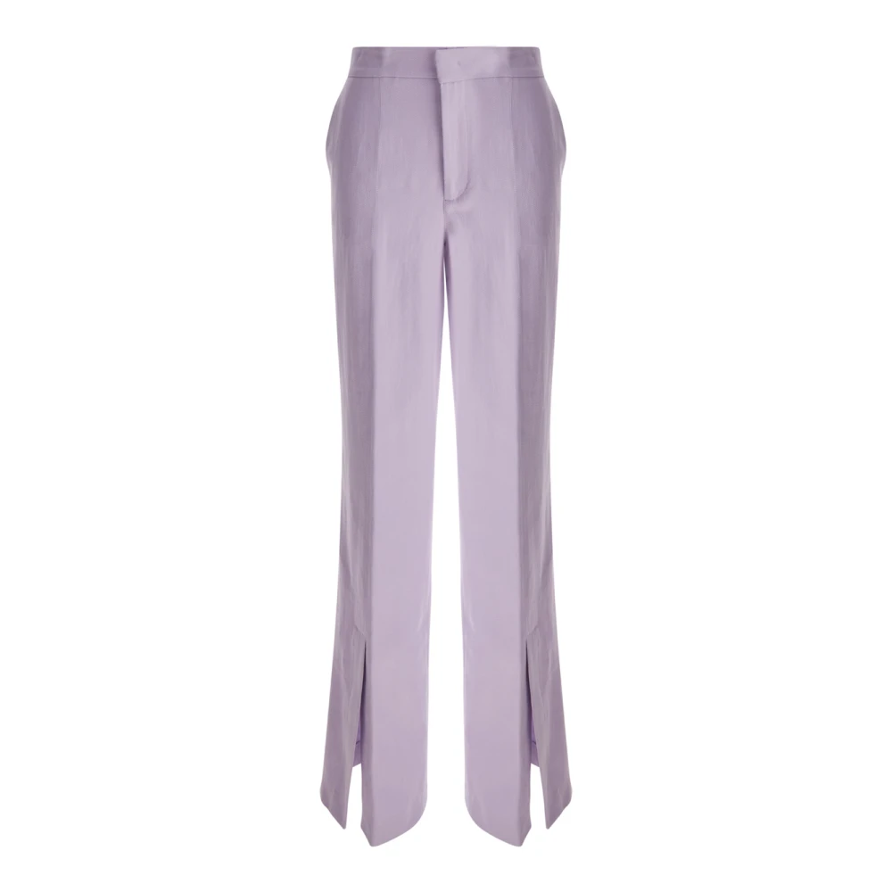 Twinset Wide Trousers Purple Dames