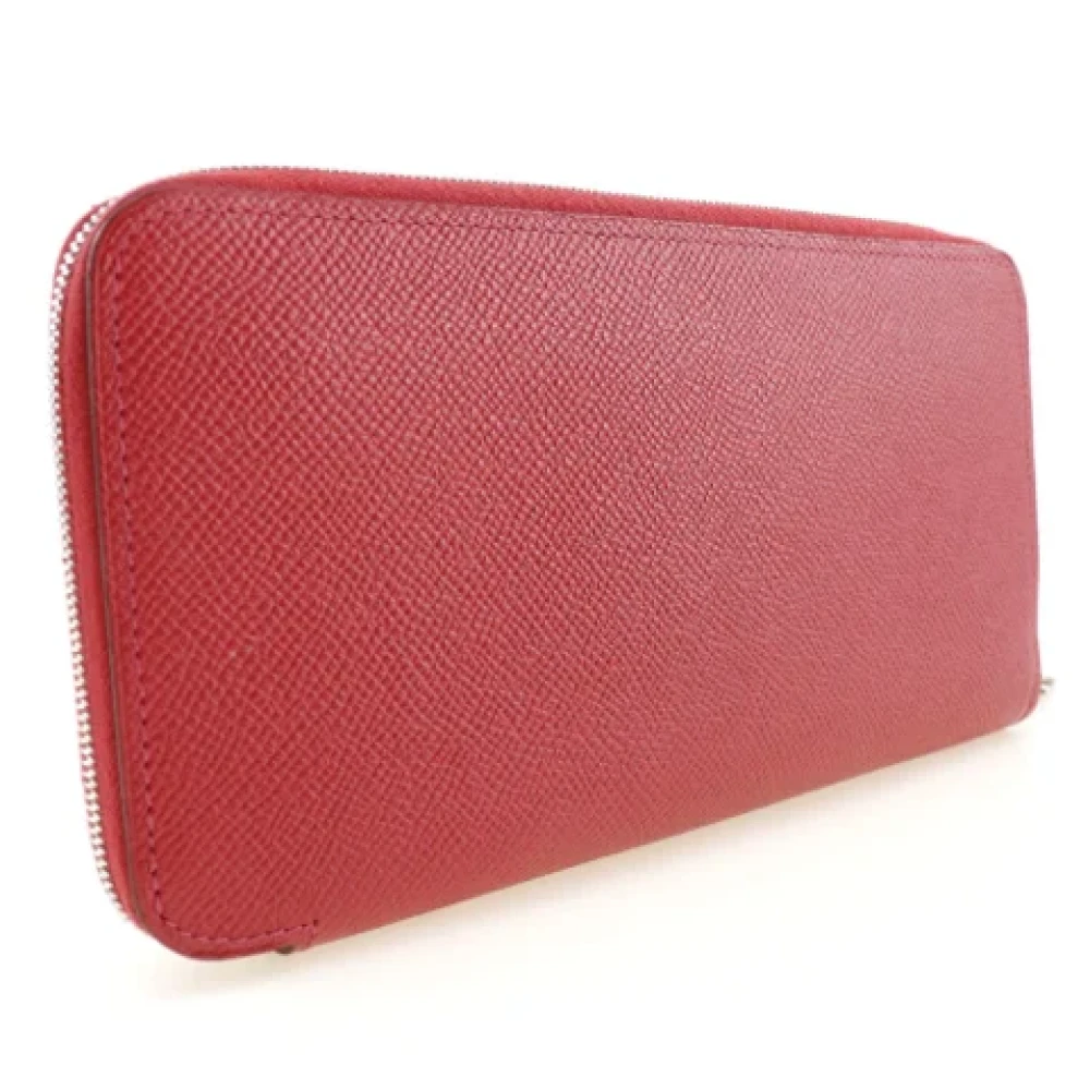 Hermès Vintage Pre-owned Leather wallets Red Dames