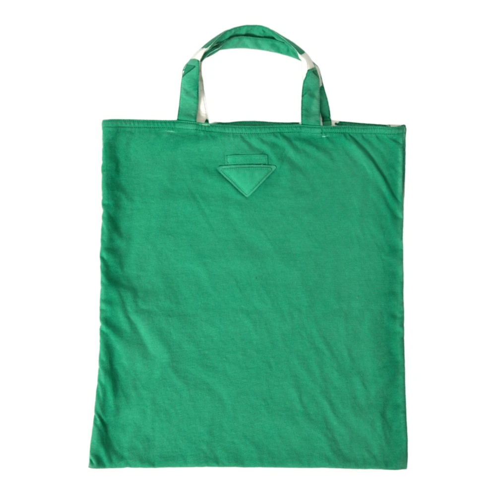 Prada Women's Green Shopping Tote Bag
