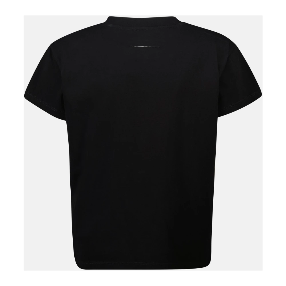 MM6 Maison Margiela Numeric Fringe T-shirt Black Dames