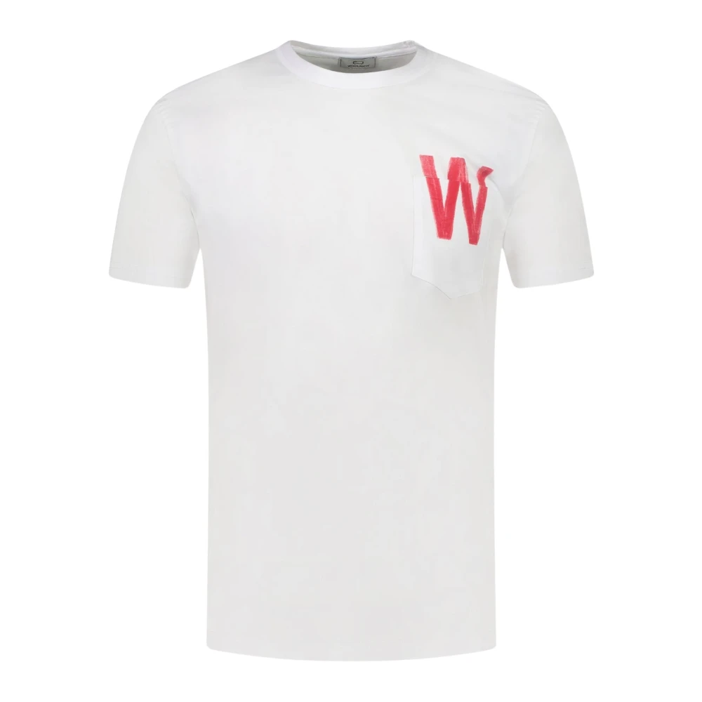 Woolrich Heren T-shirt met Printzak White Heren