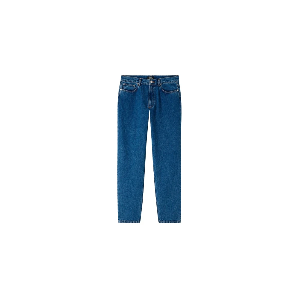 A.p.c. Indigo Vintage Cut High Waist Jeans Blue Heren