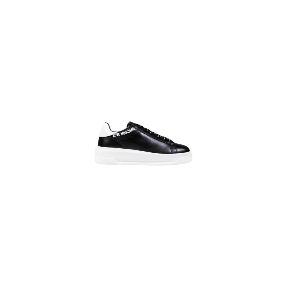 Love Moschino Black And White Synthetic Chunky Sneakers - EU39/US9 - Image 3