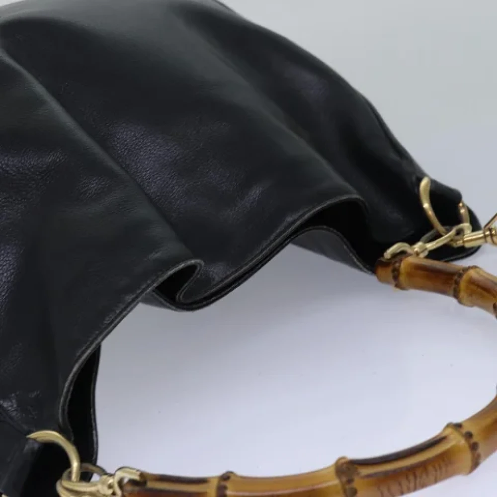 Gucci Vintage Pre-owned Fabric handbags Black Dames