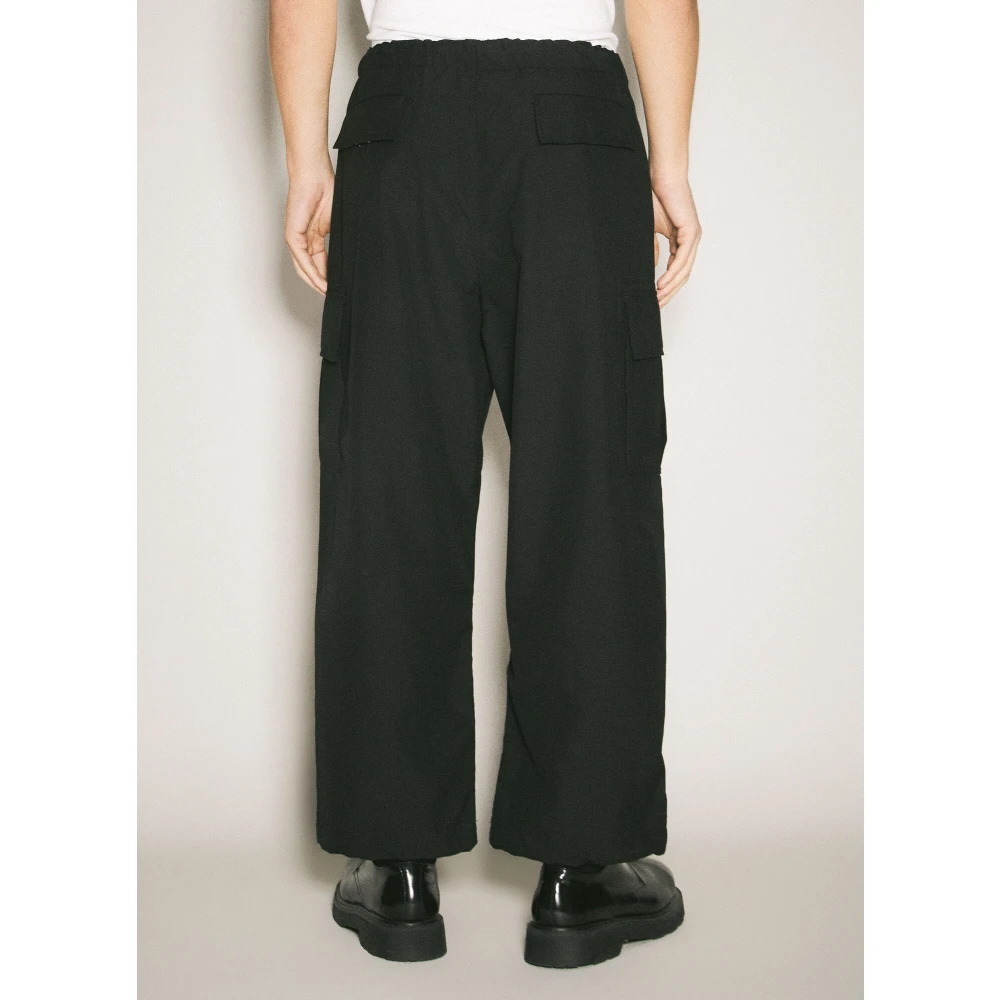 Comme des Garçons Wollen Cargo Broek Black Heren