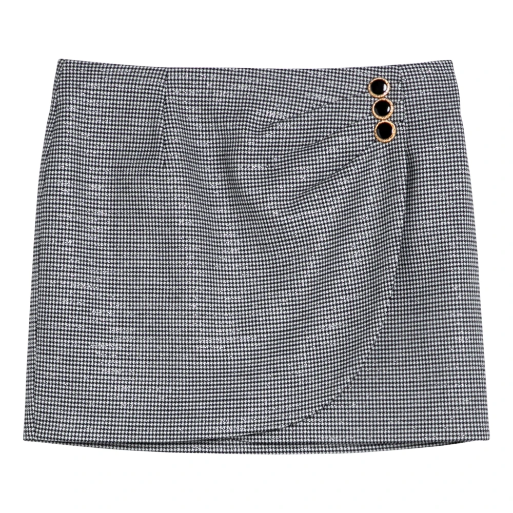 Alessandra Rich Mini Rok in Trendy Stijl Gray Dames