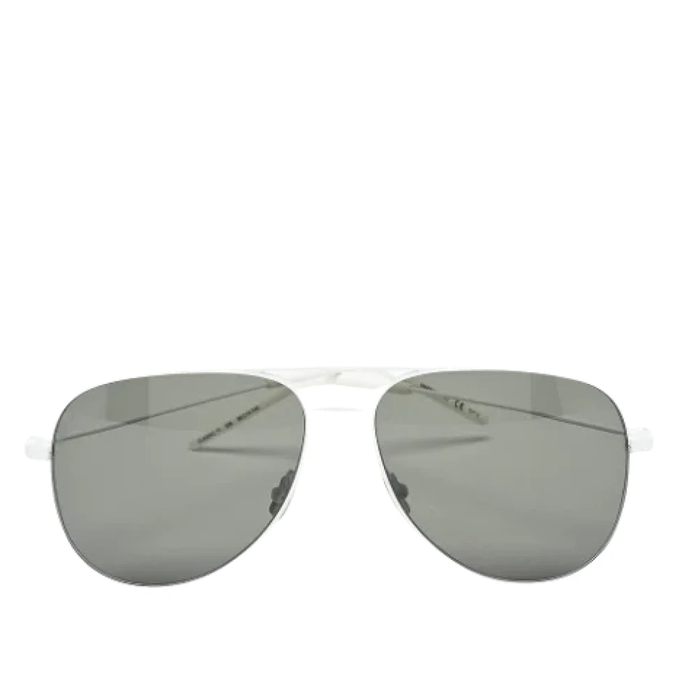 Yves Saint Laurent Vintage Pre-owned Metal sunglasses White Dames
