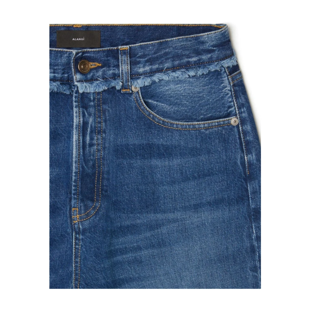 Alanui Donkerblauwe Klassieke Jeans Blue Dames