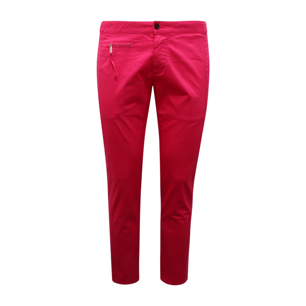 Dsquared2 Men's Fuchsia Trousers Made In Italy