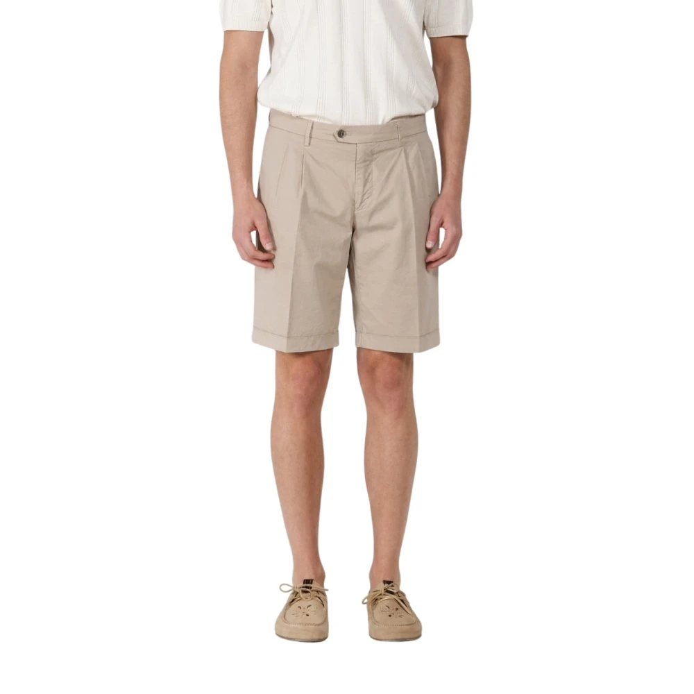 Mason's Uomo Beige - New York 2 Pinces Chino Bermuda - Shorts - L