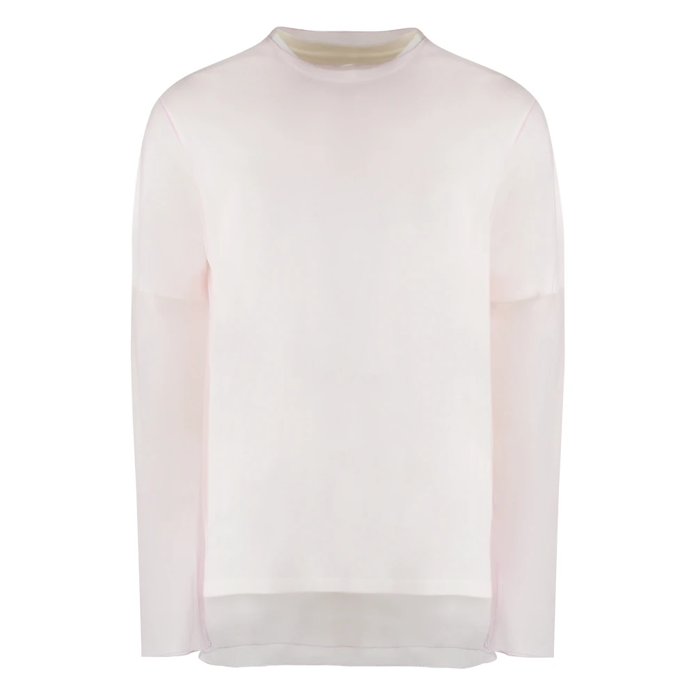 Jil Sander Men's White Layered Cotton T-Shirt
