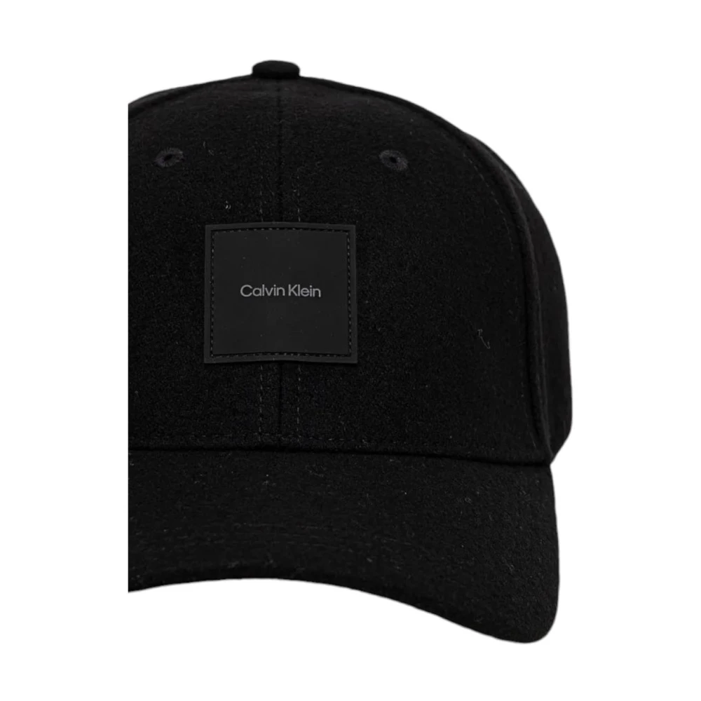 Calvin Klein Zwarte Logo Baseballpet Black Heren
