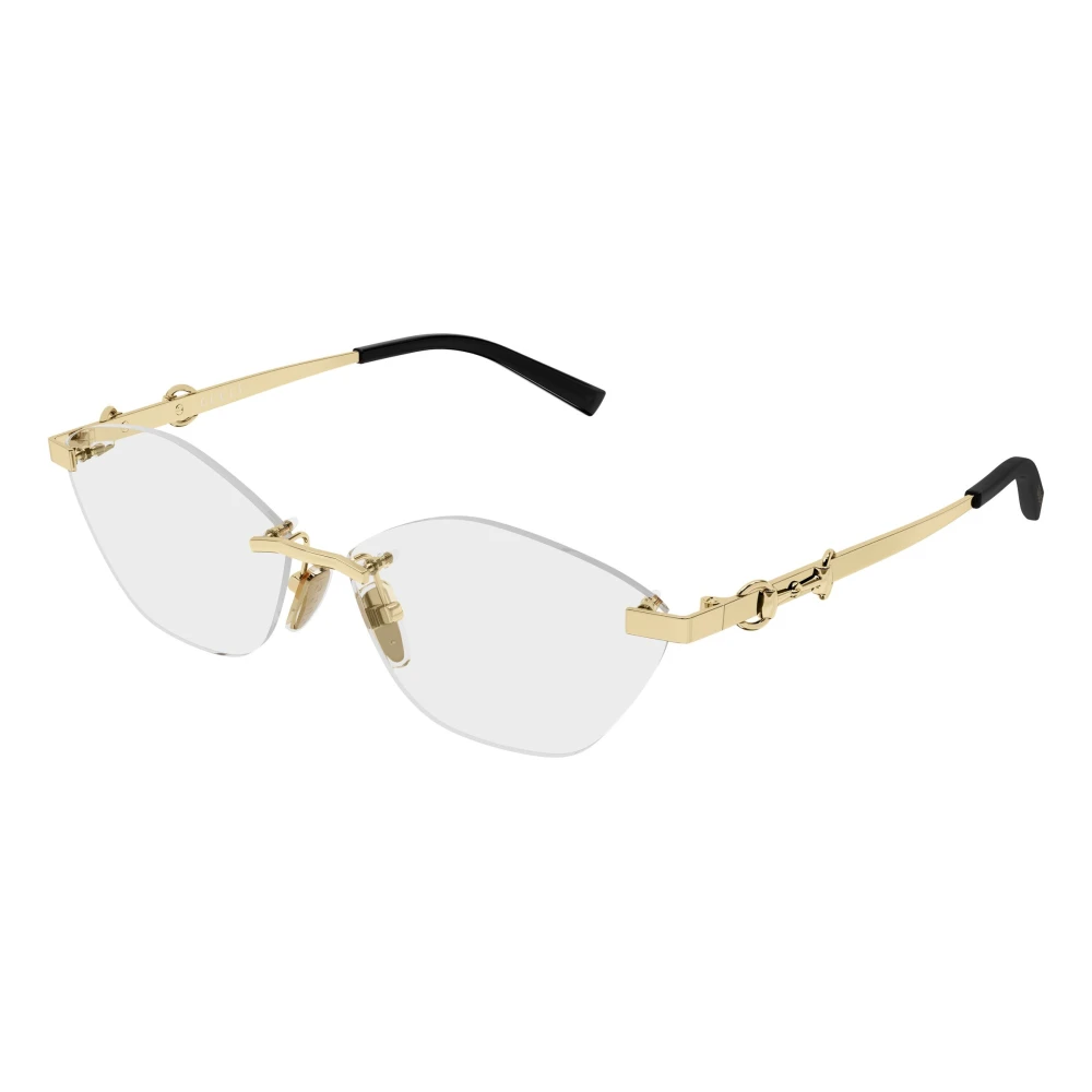 Gucci Women's Yellow Glasses, 59 Mm, Cat-Eye Optical Frame