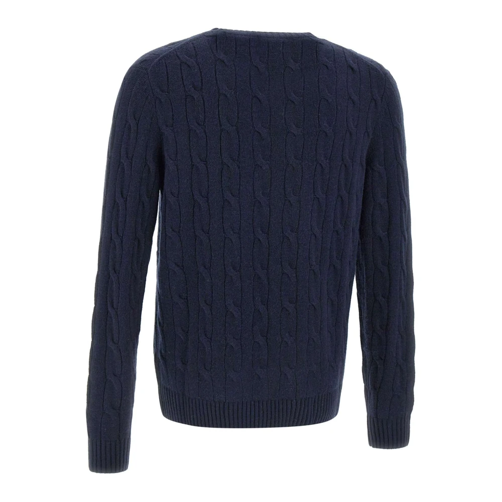 MC2 Saint Barth Regent Wol Kasjmier Trui Blue Heren