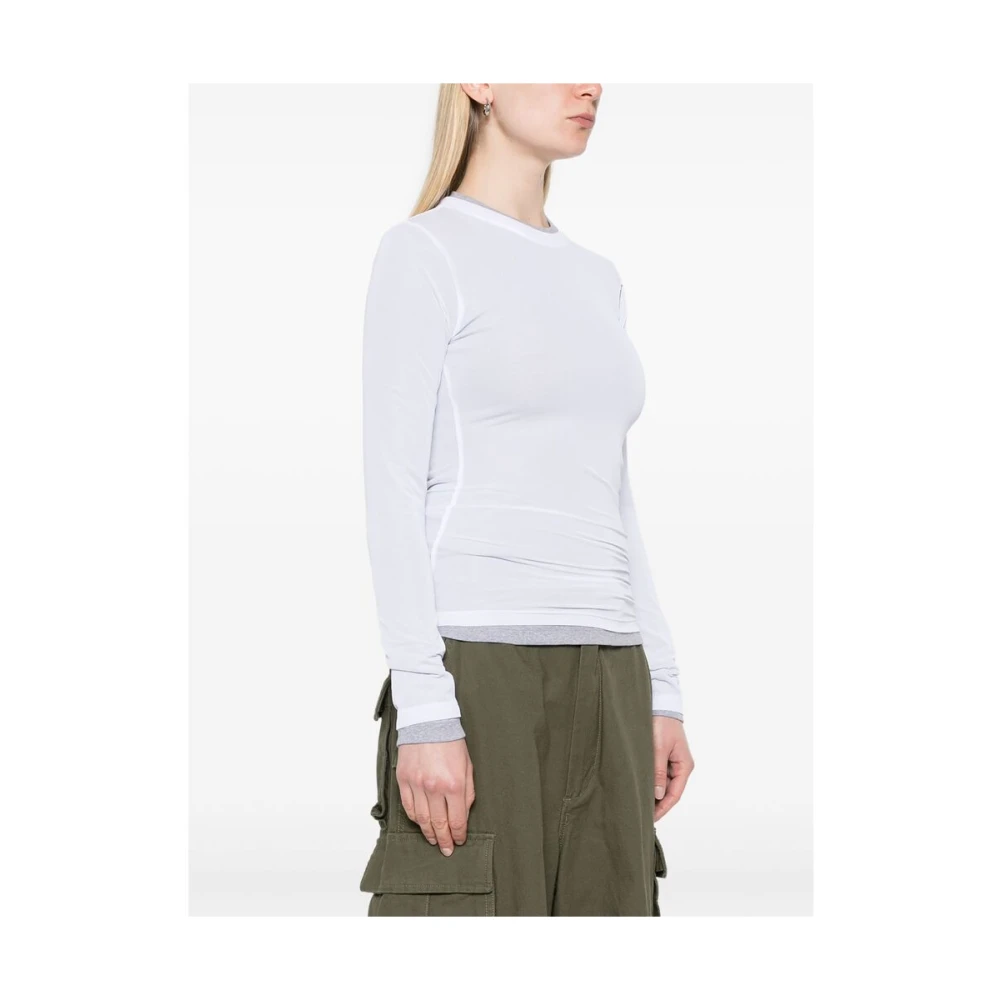 Christopher Esber Witte Gelaagde Crew Neck Sweater White Dames