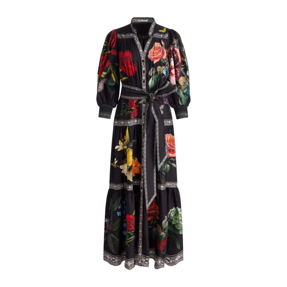 Alice + olivia Jurk met bloemenprint en bisschopsmouwen Multicolor Dames