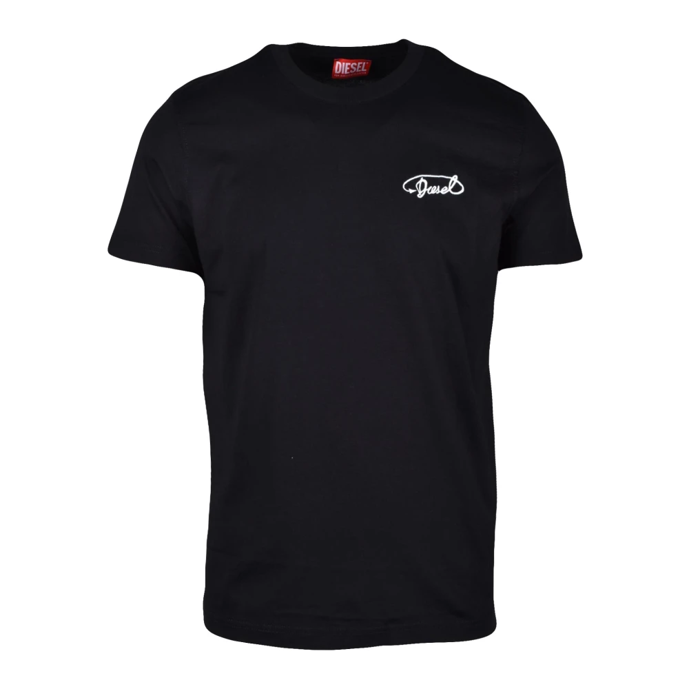 Diesel Katoenen T-shirt Black Heren