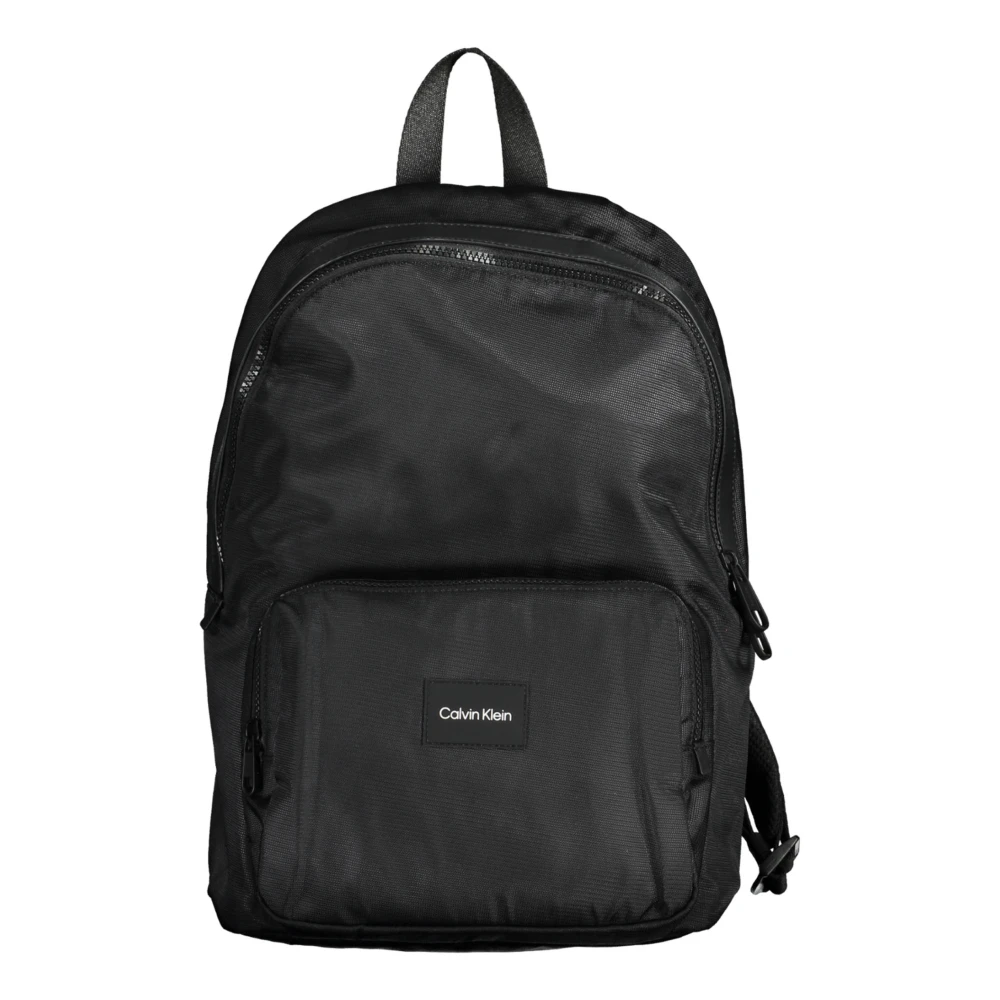 Calvin Klein Men's Black Backpack With Multiple Compartts