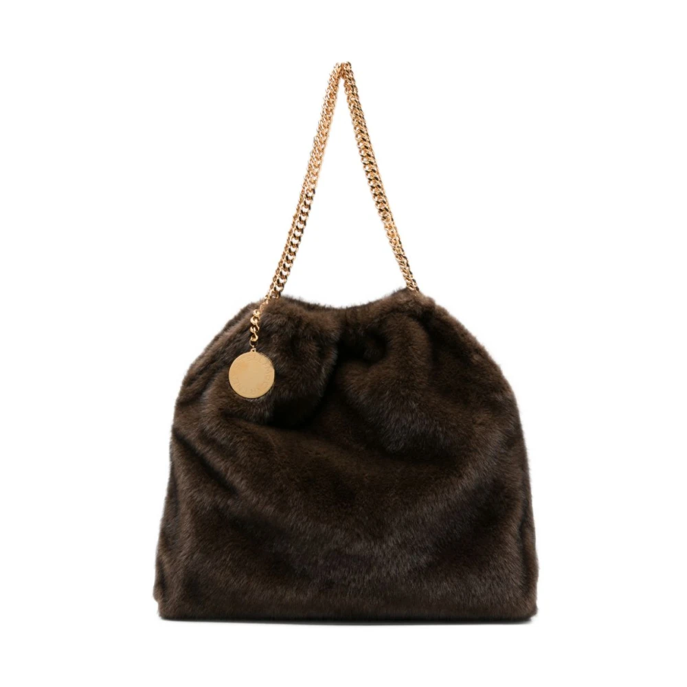 Stella Mccartney Donna Marrone - Borsa A Spalla Con Catena Falabella - Bags - One Size