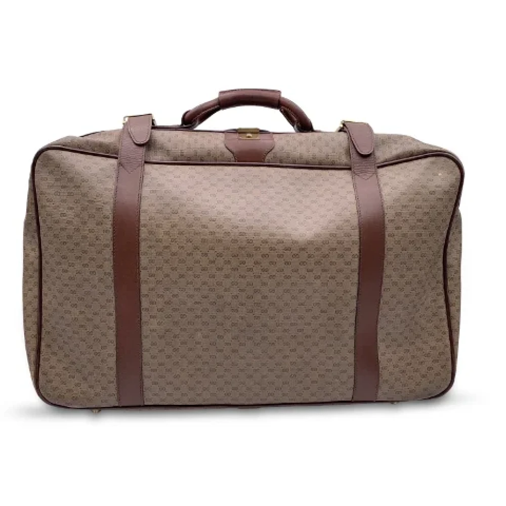 Gucci Vintage Pre-owned Canvas gucci-bags Brown Dames