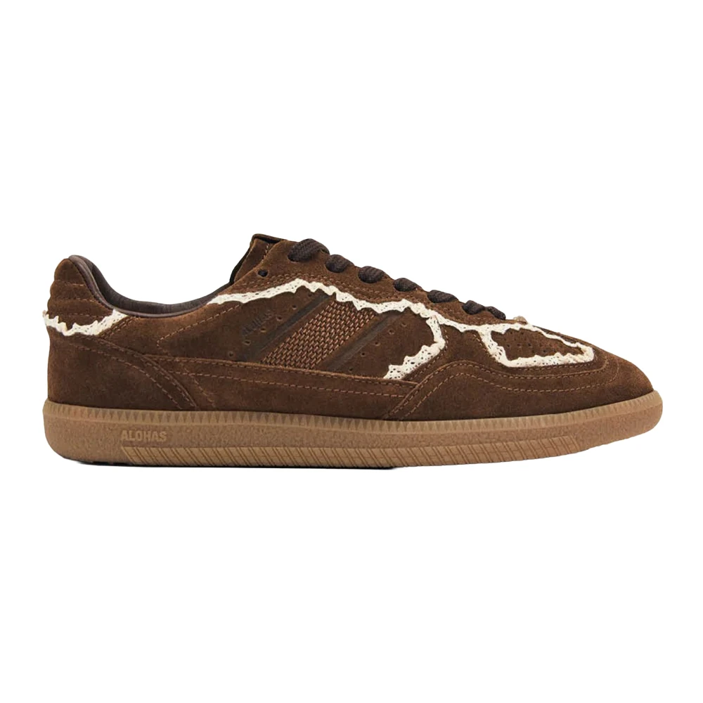 Alohas Tb.490 Crochet Leather Trainers - Female - Sneakers - Brown - 7 Uk - Shoes