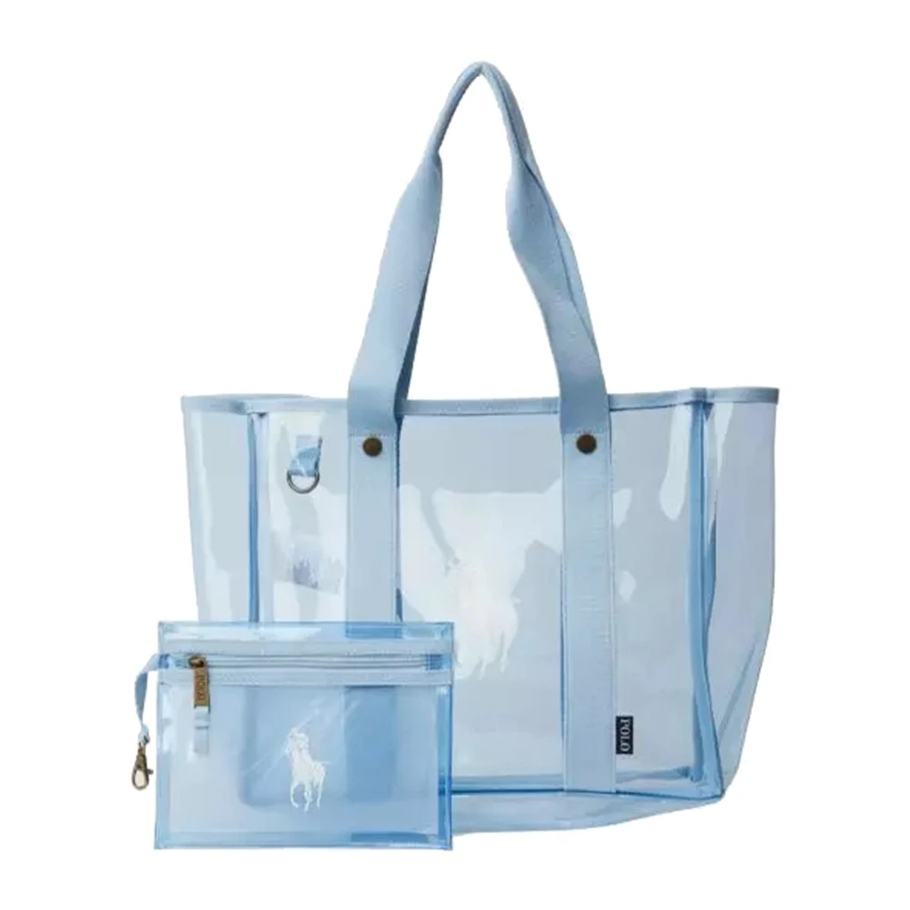 Ralph Lauren Stilig PU-väska Blue, Dam