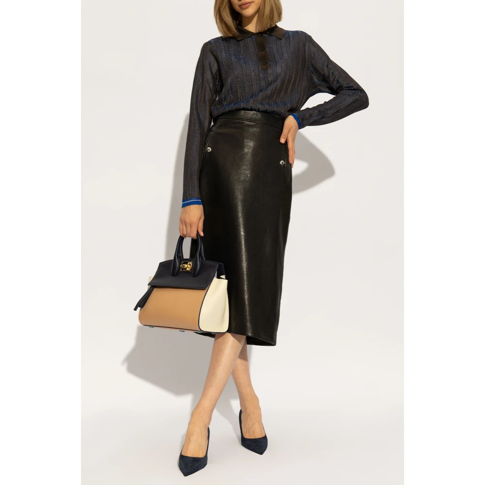 Salvatore Ferragamo Openwork polo Brown Dames