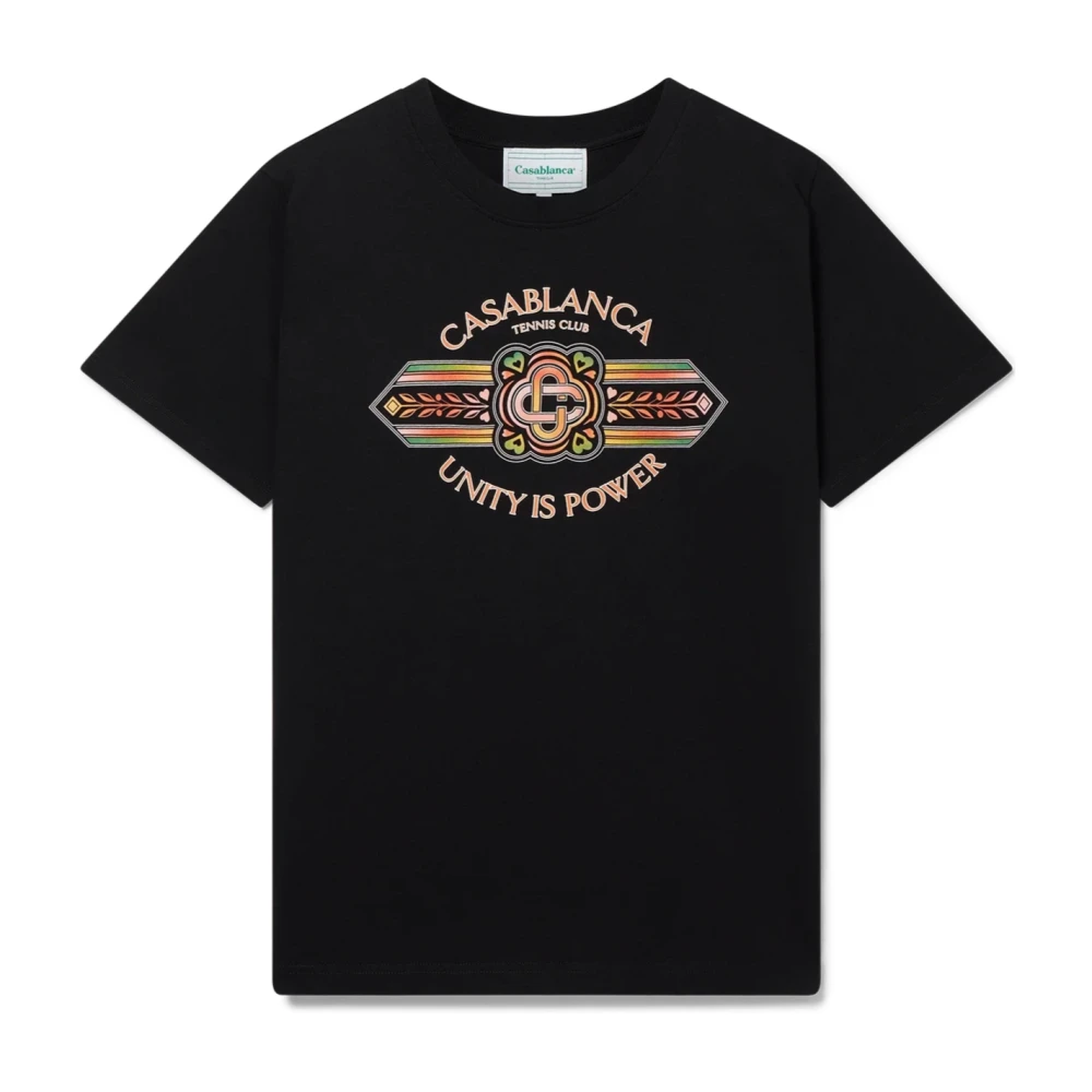 Casablanca Unity Is Power T-shirt Black Heren