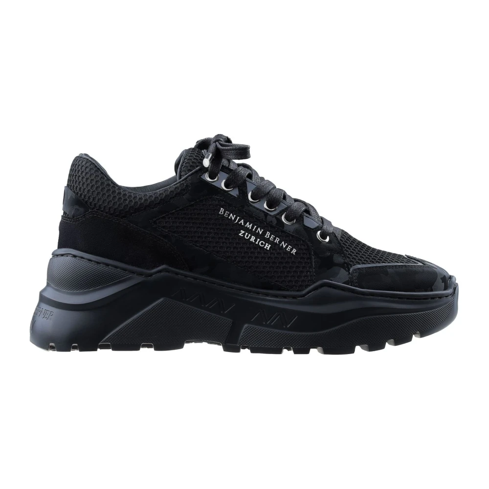 Benjamin Berner Reflecterende camouflage stijlvolle jas Heren Schoenen Zwart