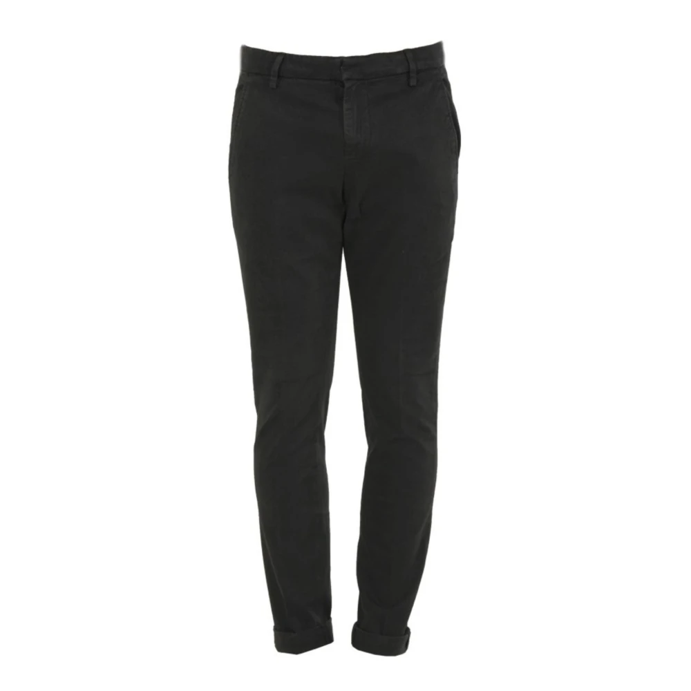 Dondup Men's Black Gaubert Slim-Fit Trousers